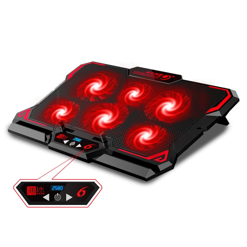 17inch Gaming Laptop Cooler Six Fan-0