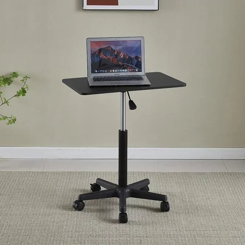 Adjustable Height Movable Laptop Desk with Pulley - Versatile Bedside & Office Table-1