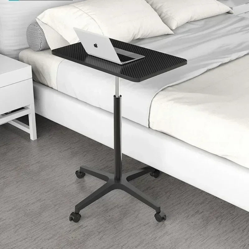 Adjustable Height Movable Laptop Desk with Pulley - Versatile Bedside & Office Table-2