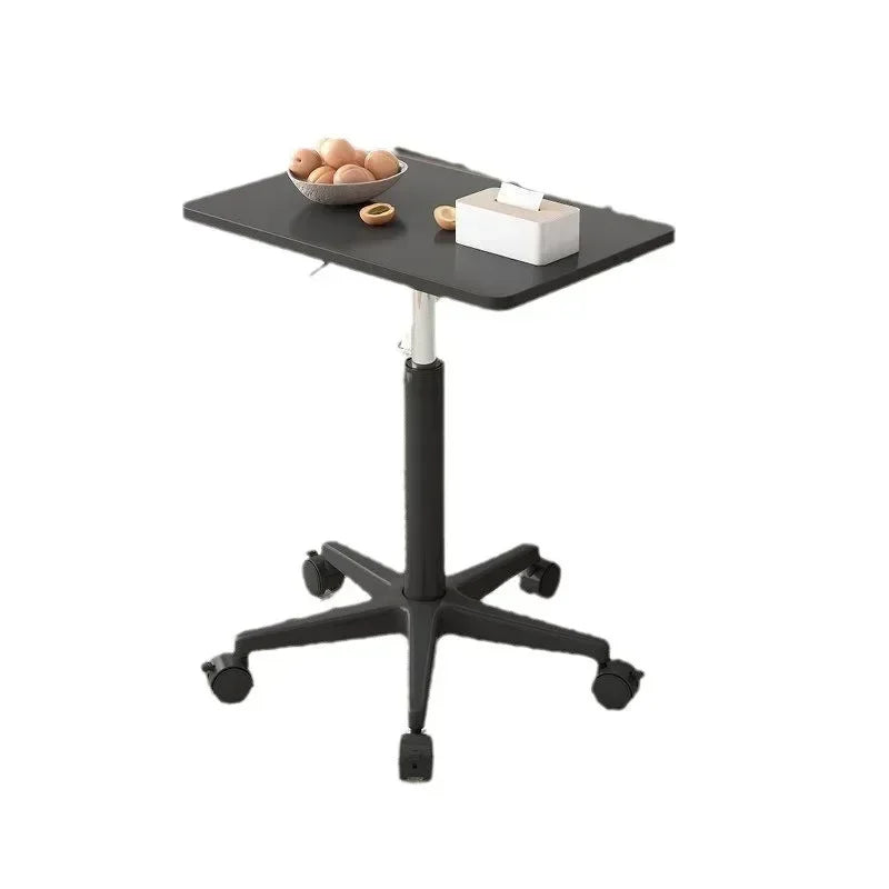 Adjustable Height Movable Laptop Desk with Pulley - Versatile Bedside & Office Table-0